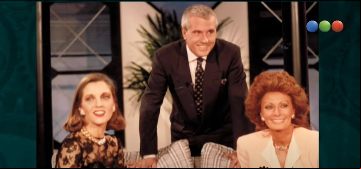 Sophia Loren en "Siglo XX Cambalache", con Teté Coustarot y Fernando Bravo.