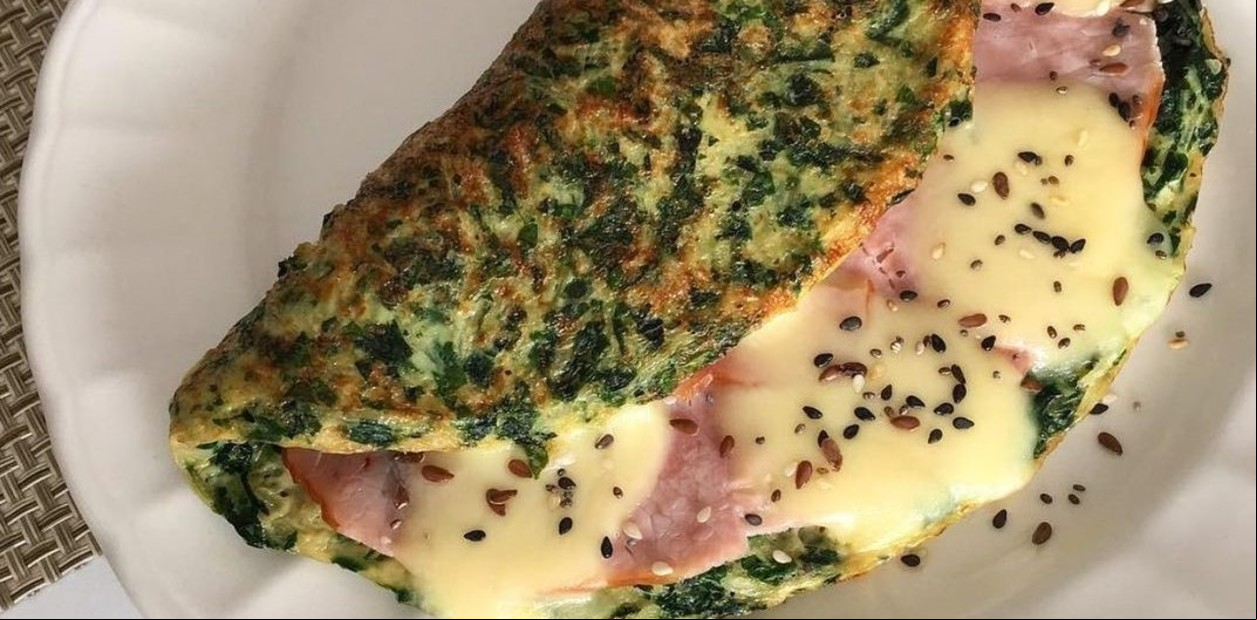 Receta de Omelette de espinaca