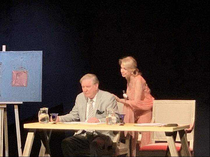 De vuelta al escenario. Selva Alemán y Arturo Puig en "Cartas de amor" en el Multiteatro Comafi.
