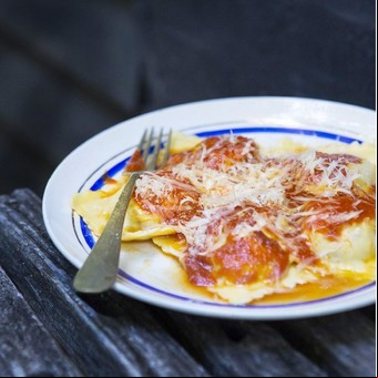 Ravioles a la genovese