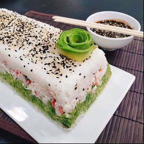 Sushi cake