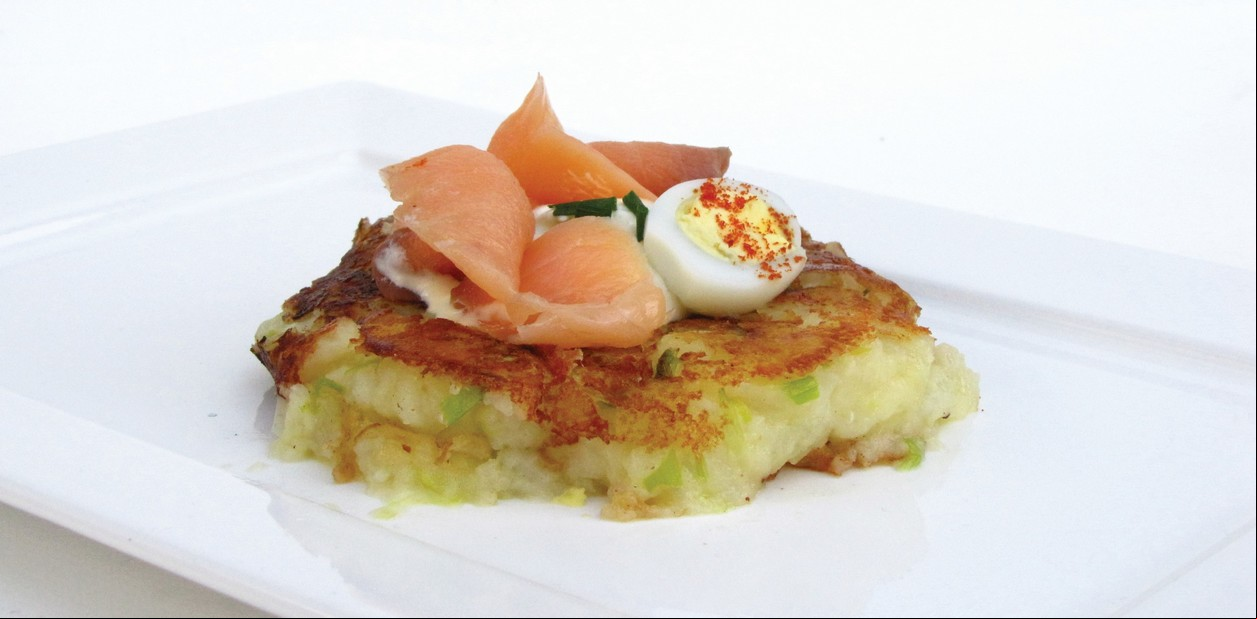 Receta de Medallones de papa y puerro