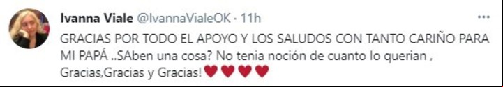 Tuit de Ivanna Viale.