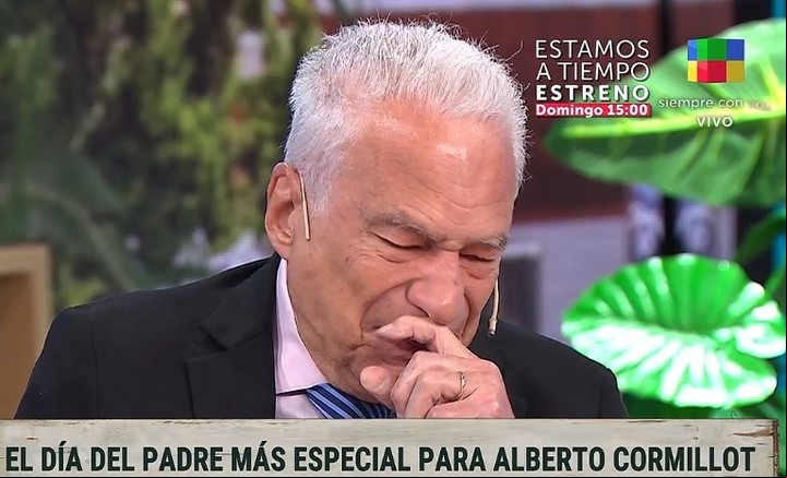 Alberto Cormillot se emocionó al hablar del bebé que espera con su esposa. Captura de TV