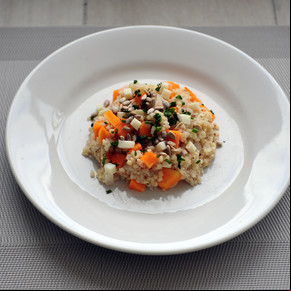 Risotto de sorgo y zapallo