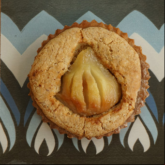 Tarta frangipane de peras