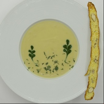Sopa crema de hinojos