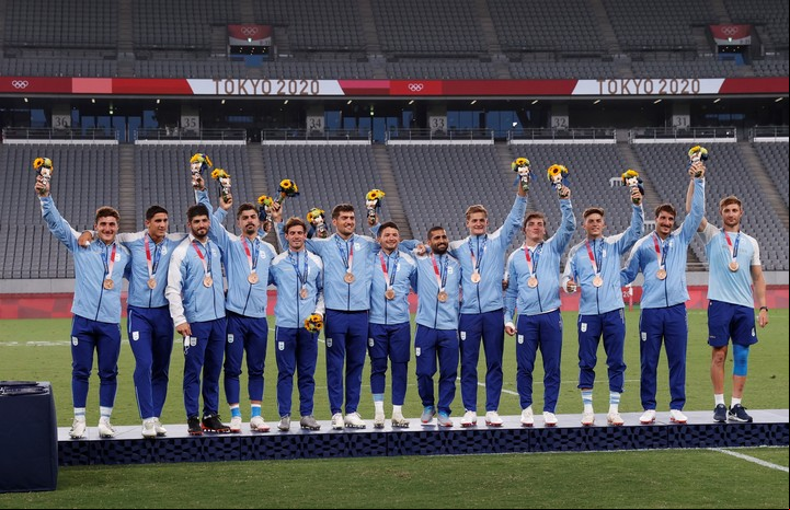 Los Pumas vencieron a Inglaterra por el bronce olímpico 2021./EFE/EPA/JEON HEON-KYUN
