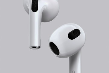 Apple lanzó la tercera generación de auriculares AirPods, con audio espacial