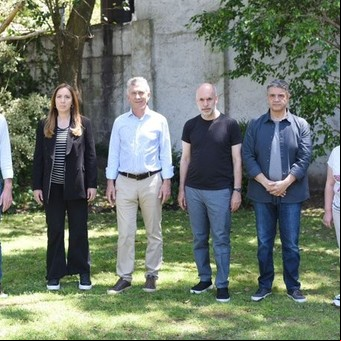 Horacio Rodríguez Larreta, María Eugenia Vidal y Diego Santilli respaldaron a Mauricio Macri en la previa a su indagatoria