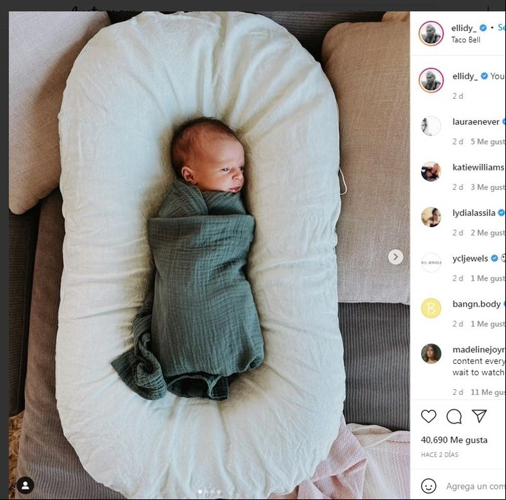 Las primeras imágenes de Minnie, la hija póstuma del snowboarder Alex Pullin.