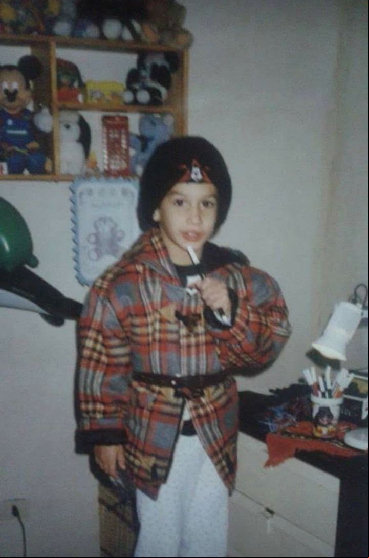 Lele Gatti, en una imagen de su infancia.