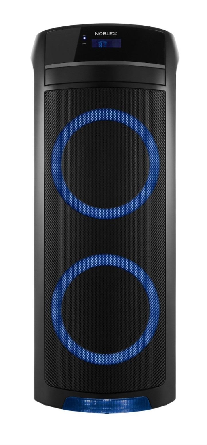 Noblex MNT390. Sintonizador de Radio FM, dos entradas de micrófono para karaoke o guitarra. $ 35.999.