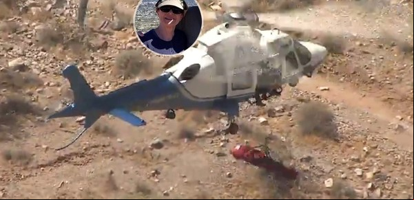 Pesadilla en el aire: el día que una mujer giró más de 100 veces cuando la subían a un helicóptero