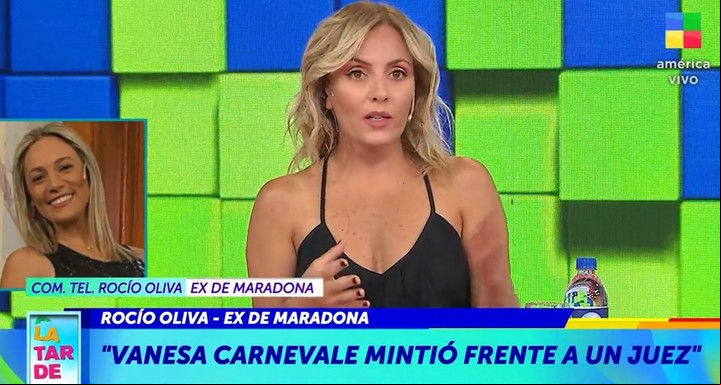 Rocío Oliva: "Vanesa Carnevale mintió y itió ante un juez que había mentido". Captura TV.