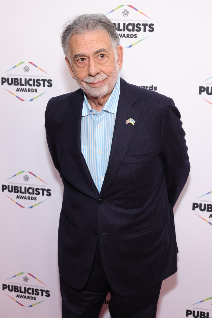 Francis Ford Coppola, el viernes 25, en el Hotel The Beverly Hilton. El 7 de abril cumple 83 años. Foto AFP