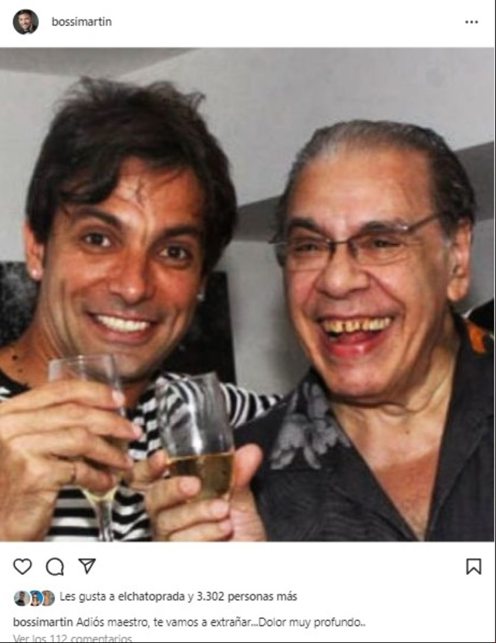 Martín Bossi y Enrique Pinti. Instagram.