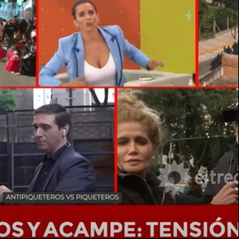Cinthia Fernández le dijo de todo a un líder del Polo Obrero por el corte y el acampe en la 9 de Julio