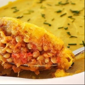 Pastel de lentejas