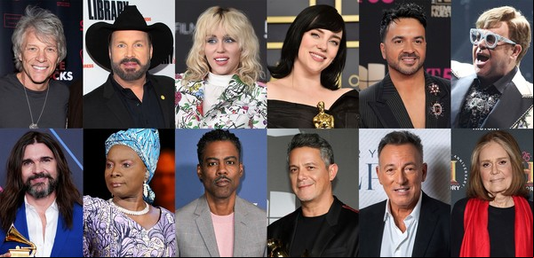 Campaña en redes de artistas famosos que apoyan a Ucrania y piden más ayuda en #StandUpForUkraine