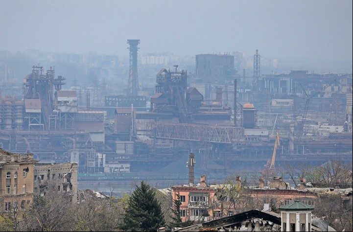 La planta de Azovstal, en Mariupol. Foto: Reuters