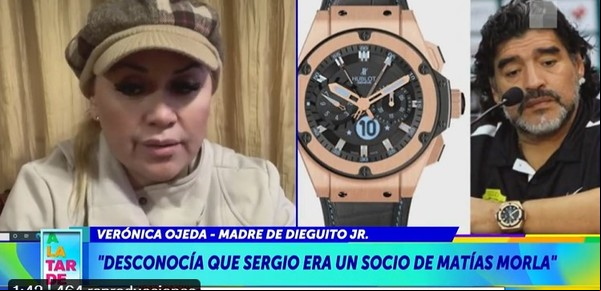 Verónica Ojeda habló de los faltantes de cosas en la baulera de Diego Maradona