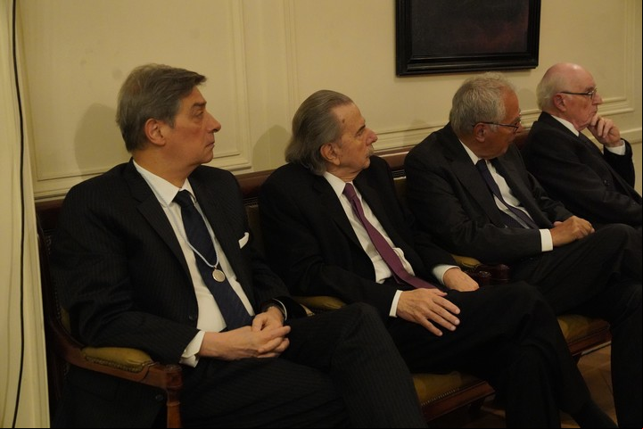 Juan Carlos Maqueda y Horacio Rosatti, en la ceremonia.
Foto: Emmanuel Fernández.