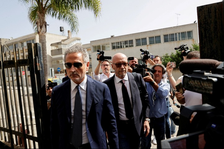 Paul Haggis en junio de este año, cuando llegó al juicio tras una prisión domiciliaria en Italia. Foto: Reuters.
