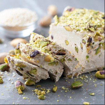 Halva o turrón blando de sésamo