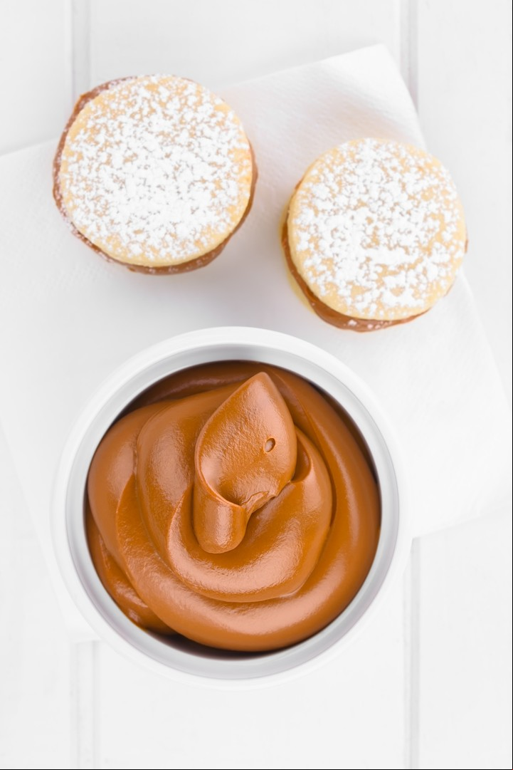 Alfajores chilenos rellenos de "manjar". Foto: Shutterstock