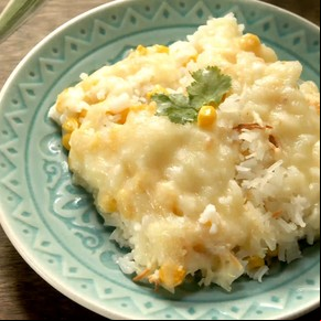 Arroz con queso y choclo