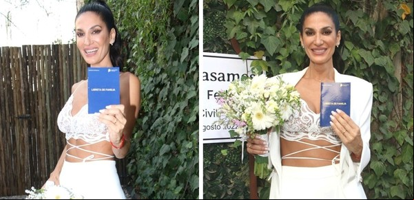 Misteriosa actitud: por qué el marido de Silvina Escudero se negó a posar para la prensa durante su casamiento
