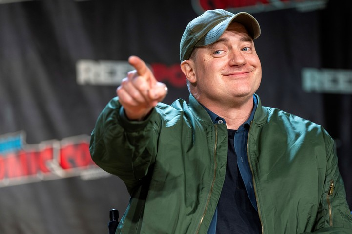 Brendan Fraser en un de HBO Max, por "Doom Patrol", en la New York Comic Con, el 9 de octubre de 2022. Foto AP