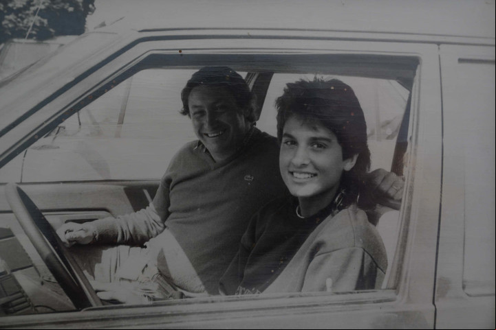 Guillermo Salatino y Gabriela Sabatini, mismas iniciales y una amistad que aún mantienen. Foto: Rodriguez Adami.