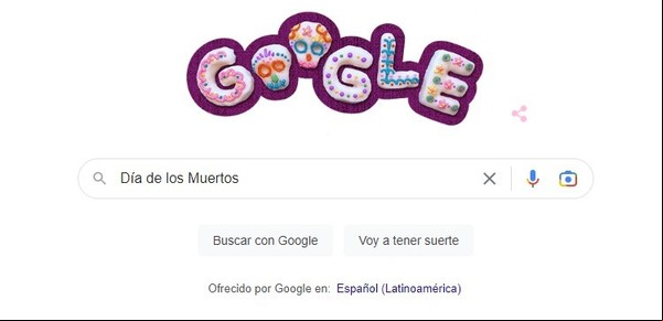 Google lanza un Doodle por el Día de los Muertos