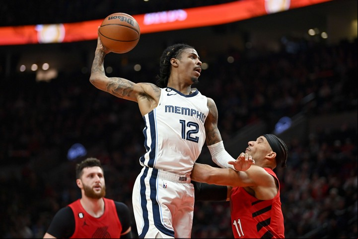 Morant fue el Novato del Año en 2020 y jugó el All Star en 2022 y 2023. Foto Alika Jenner/Getty Images/AFP