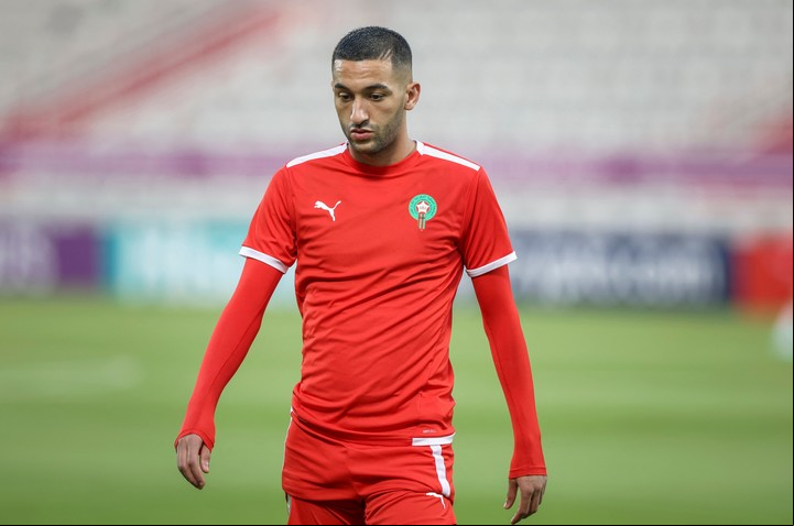Hakim Ziyech intentará guiar a Marruecos a octavos de final, por primera vez desde 1986. Foto Fadel Senna/AFP.