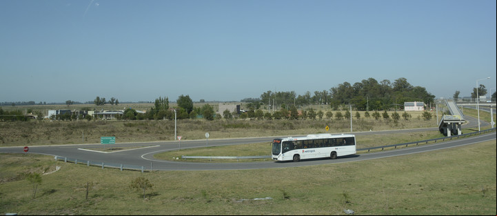 La entrada a Villa San Alberto, por la ruta 7. Foto Mauricio Nievas