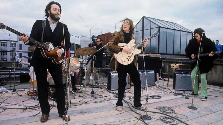 Última aparición de Los Beatles, en la terraza de Apple, su propia compañía.