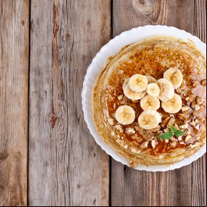 Panqueque de avena y banana