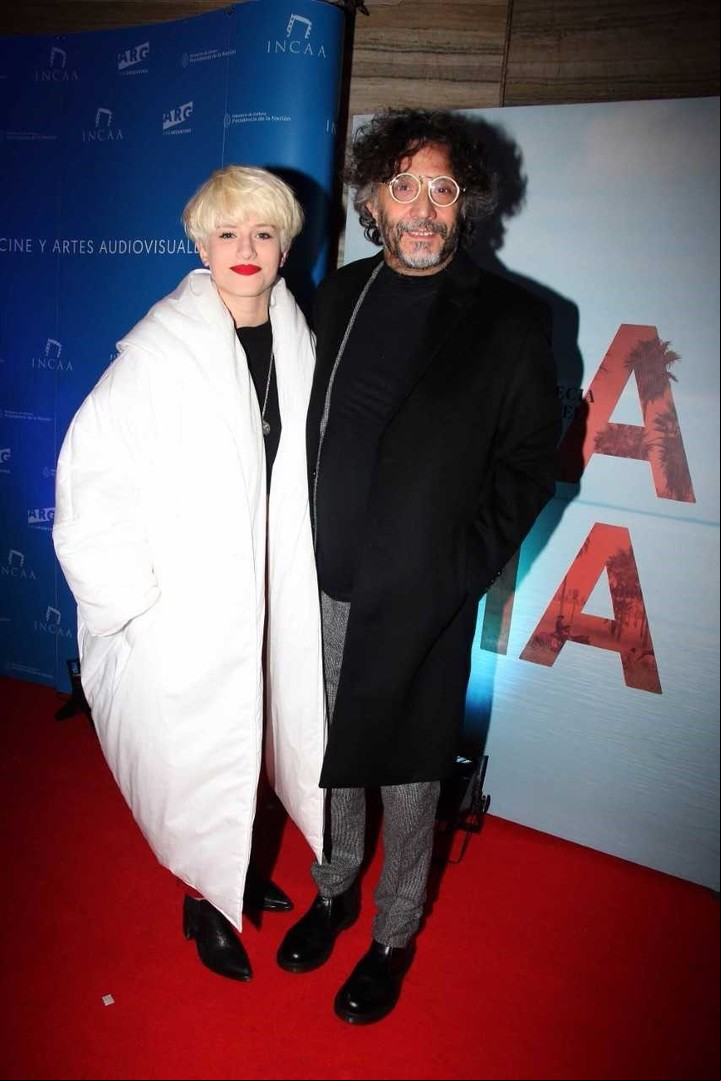 Fito Páez con Eugenia Kolodziej, su actual pareja.