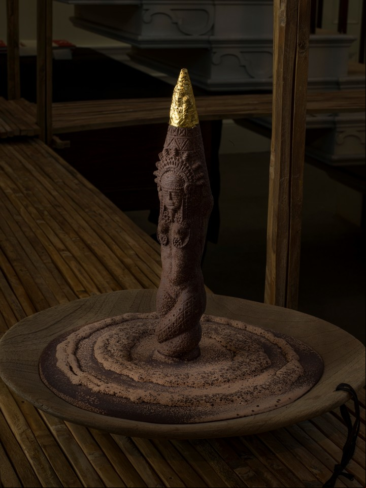 Escultura en chocolate por el colombiano Santiago Montoya. Gentileza
