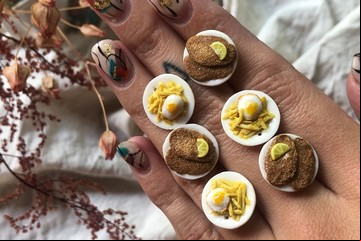 Mini esculturas de comida: diseña aros para homenajear al mejor plato familiar
