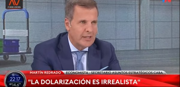 Martín Redrado: "La dolarización es irrealista"