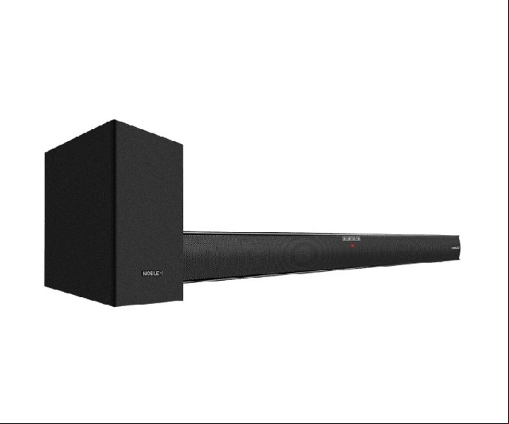 Subwoofer sin cable, incluye la función X Sound Noblex.Con multiconexión de HDMI y entrada óptica digital. $ 64.499.