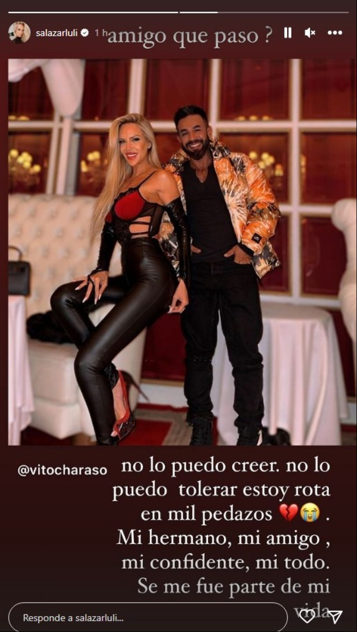 Luciana Salazar despidió a su mejor amigo, Raúl Sotelo, en sus redes sociales