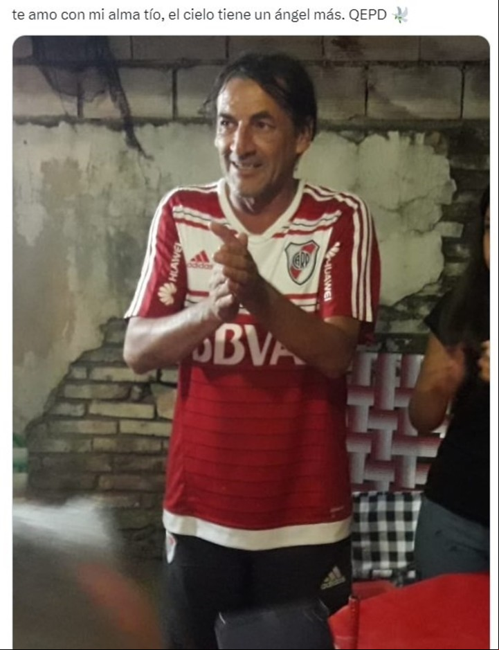 El posteo del sobrino del hincha de River fallecido en el Monumental.
