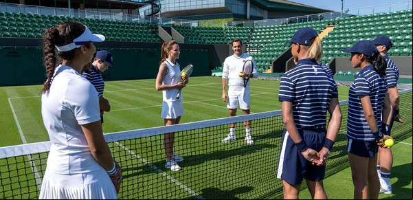 Roger Federer, la princesa Kate y un cross over en Wimbledon para apoyar a los alcanzapelotas