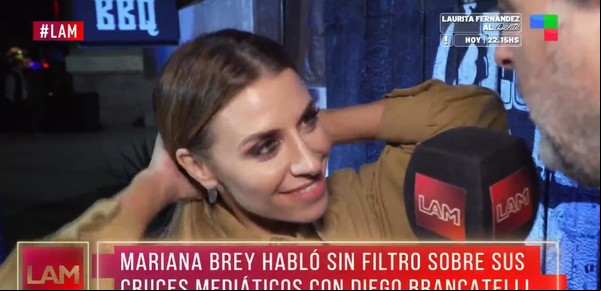 Mariana Brey contó cómo siguió su conflicto con Diego Brancatelli