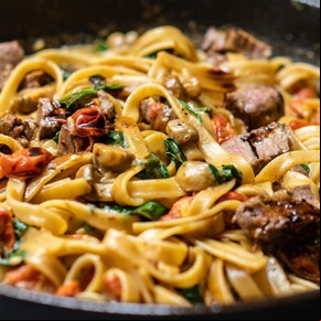 Fideos con carne